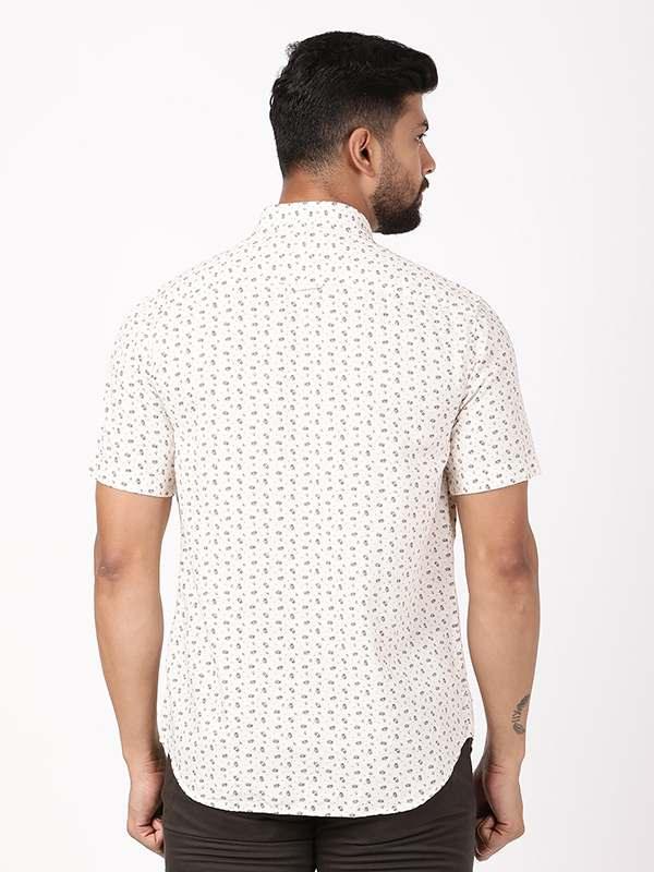 Men's Printed Half Sleeves Cotton Blend Shirt Indian Terrain Fashions Limited