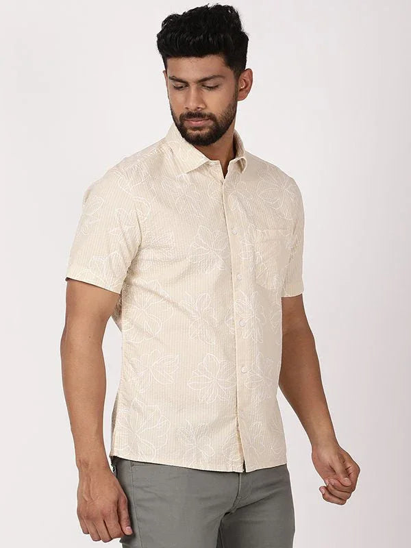 Men's Printed Half Sleeves Cotton Shirt Indian Terrain Fashions Limited
