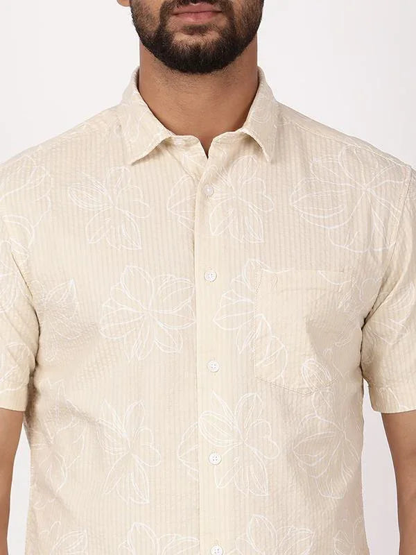 Men's Printed Half Sleeves Cotton Shirt Indian Terrain Fashions Limited