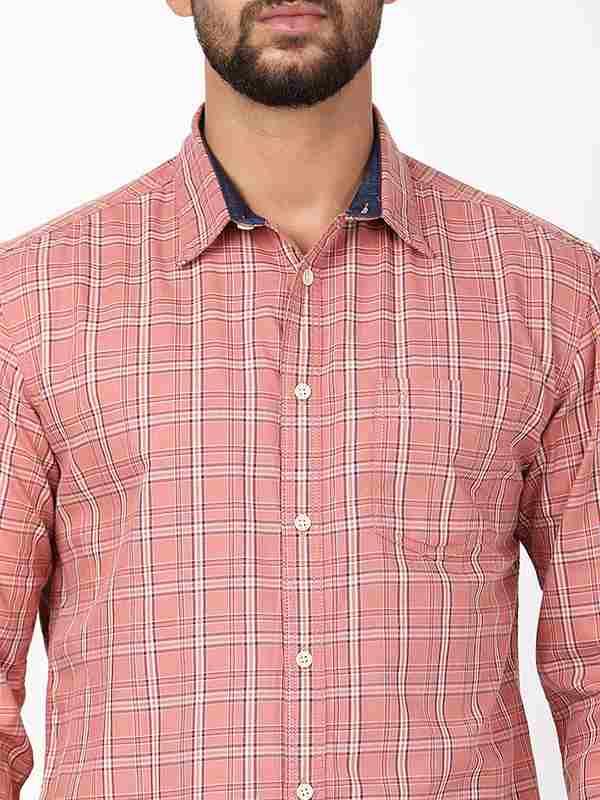 Men's Check Full Sleeves Cotton Shirt
