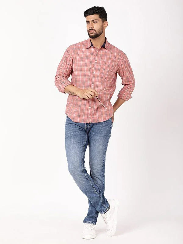 Men's Check Full Sleeves Cotton Shirt