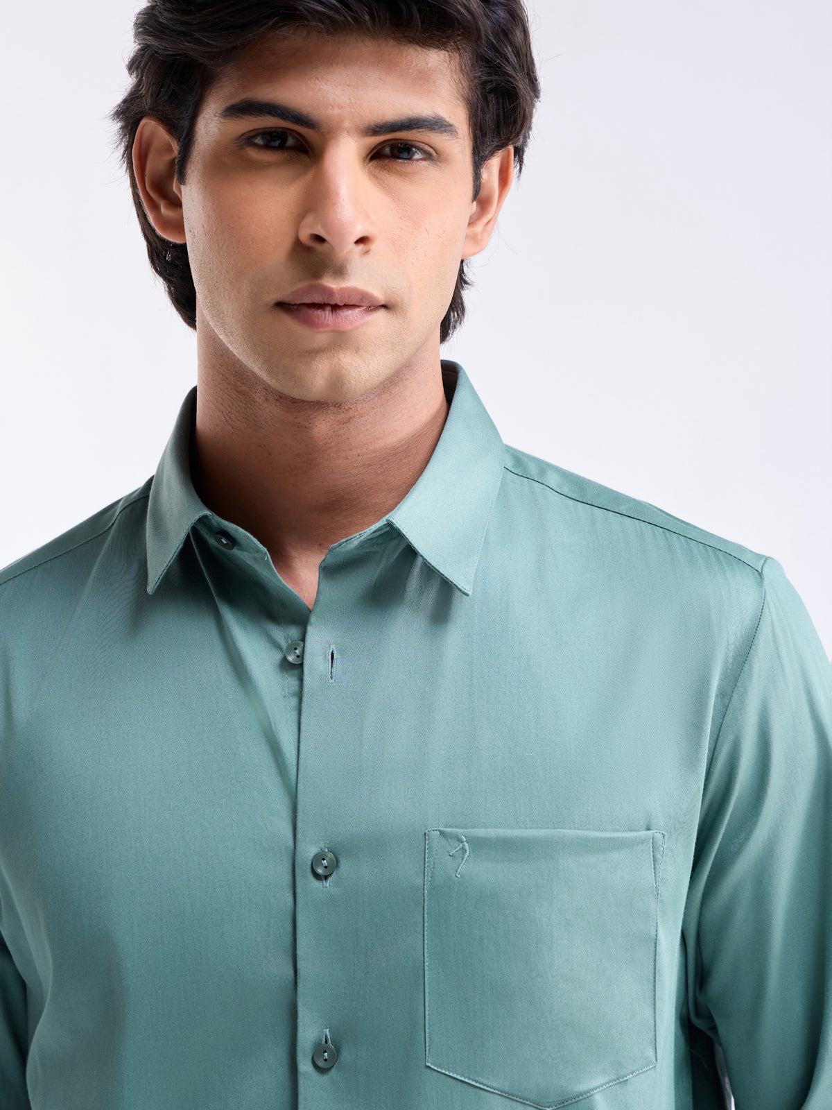 Solid Regular Fit Shirt - Sap t4option_10