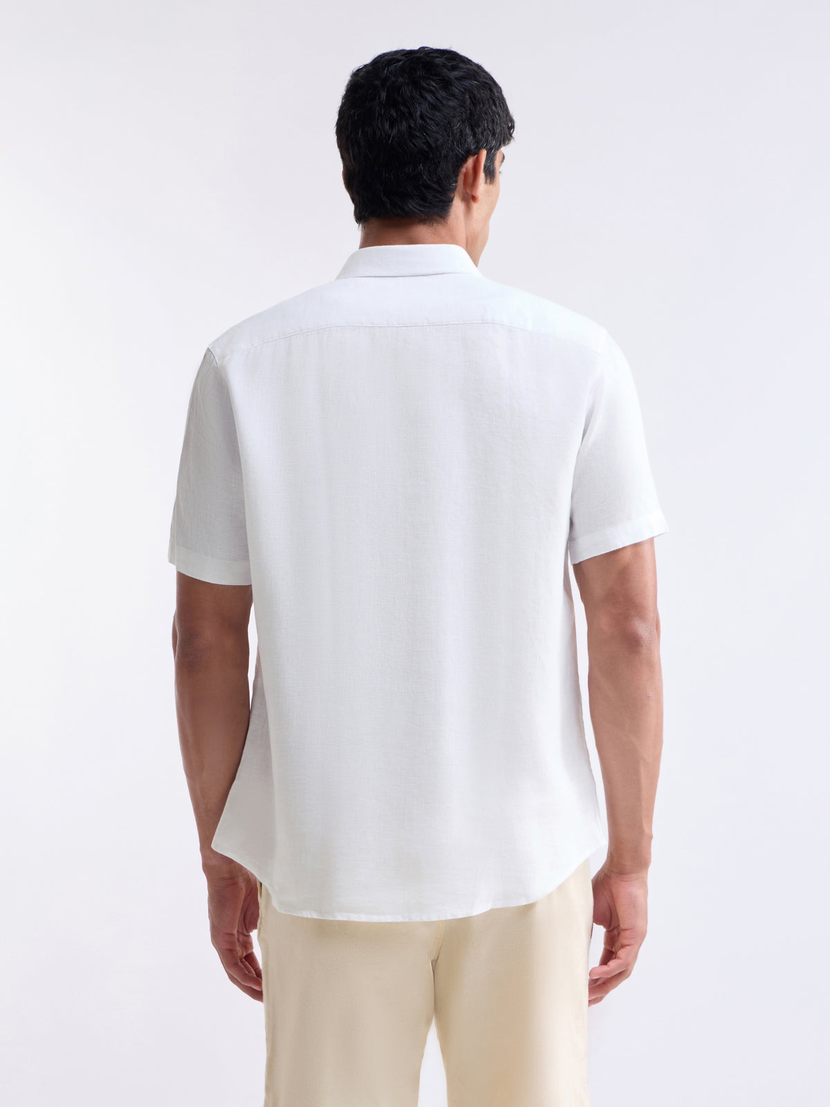Solid Regular Fit Shirt - White t4option_11