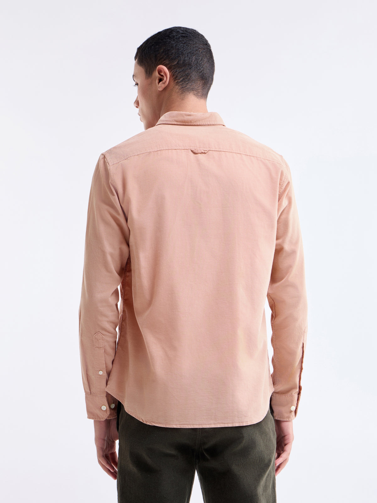 Solid Regular Fit Shirt - Clay t4option_0