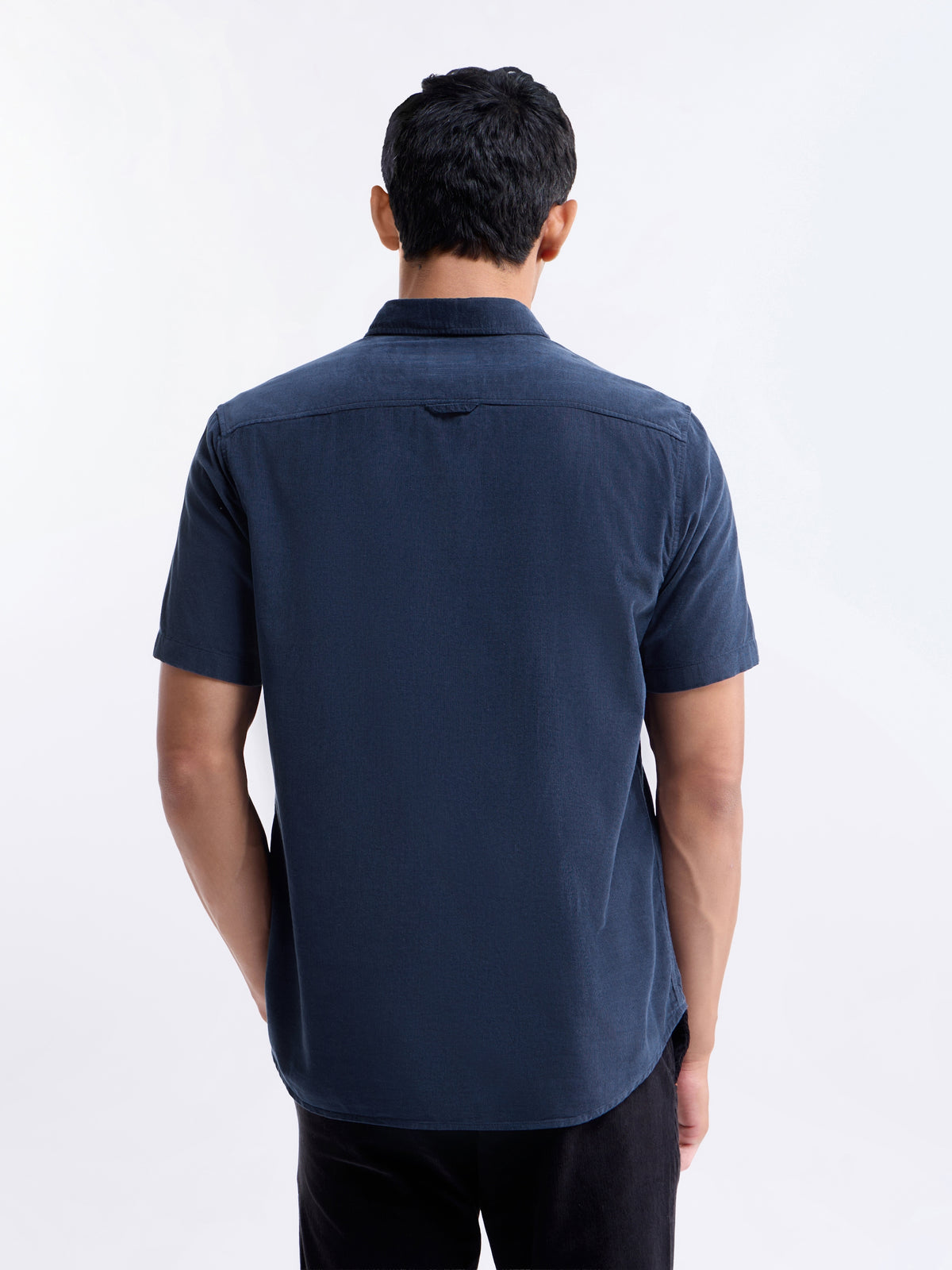 Solid Regular Fit Shirt - Navy t4option_0
