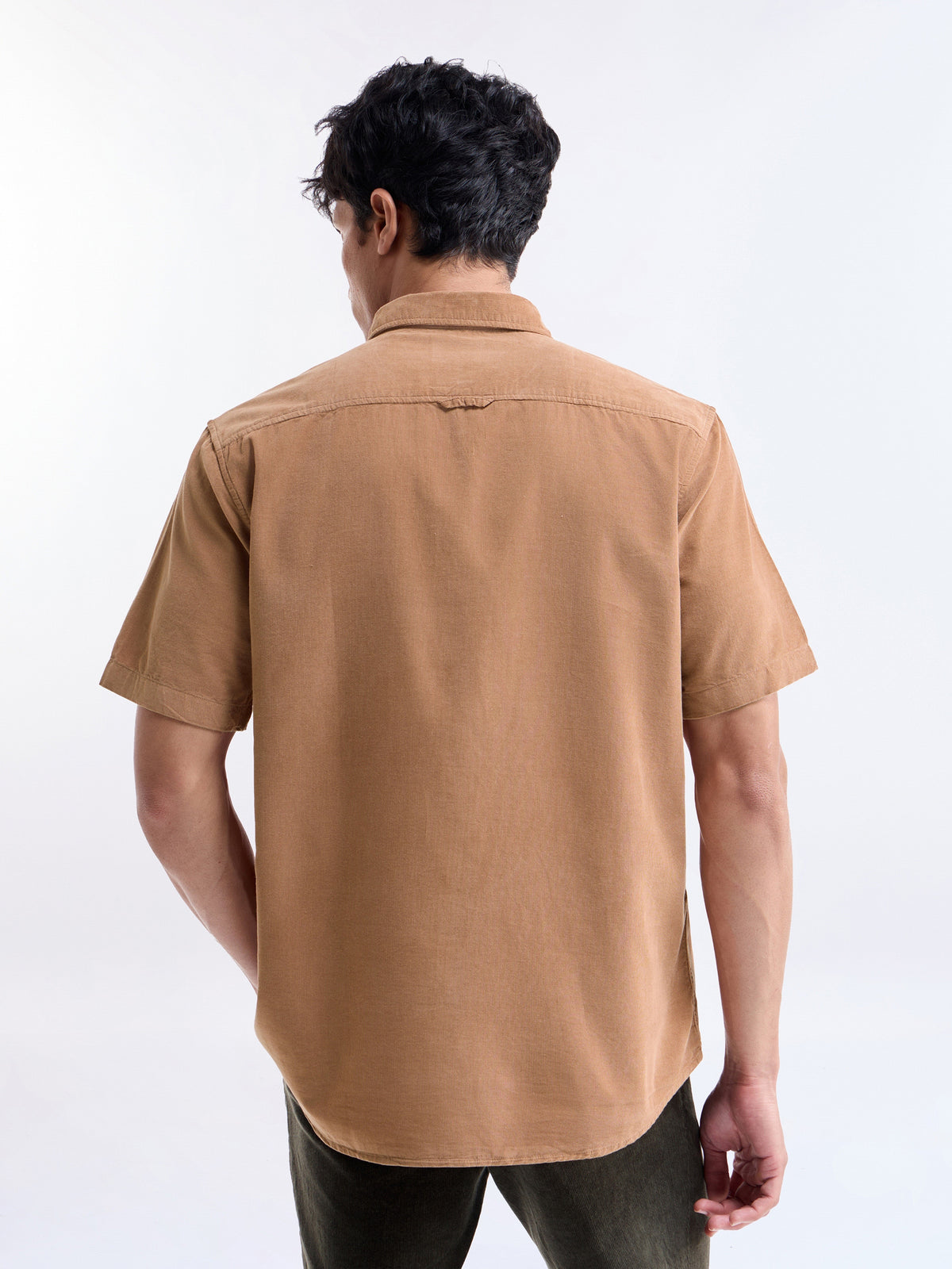 Solid Regular Fit Shirt - Spice t4option_2