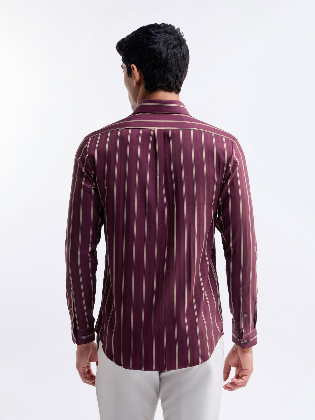 Striped Regular Fit Shirt - Fig t4option_0