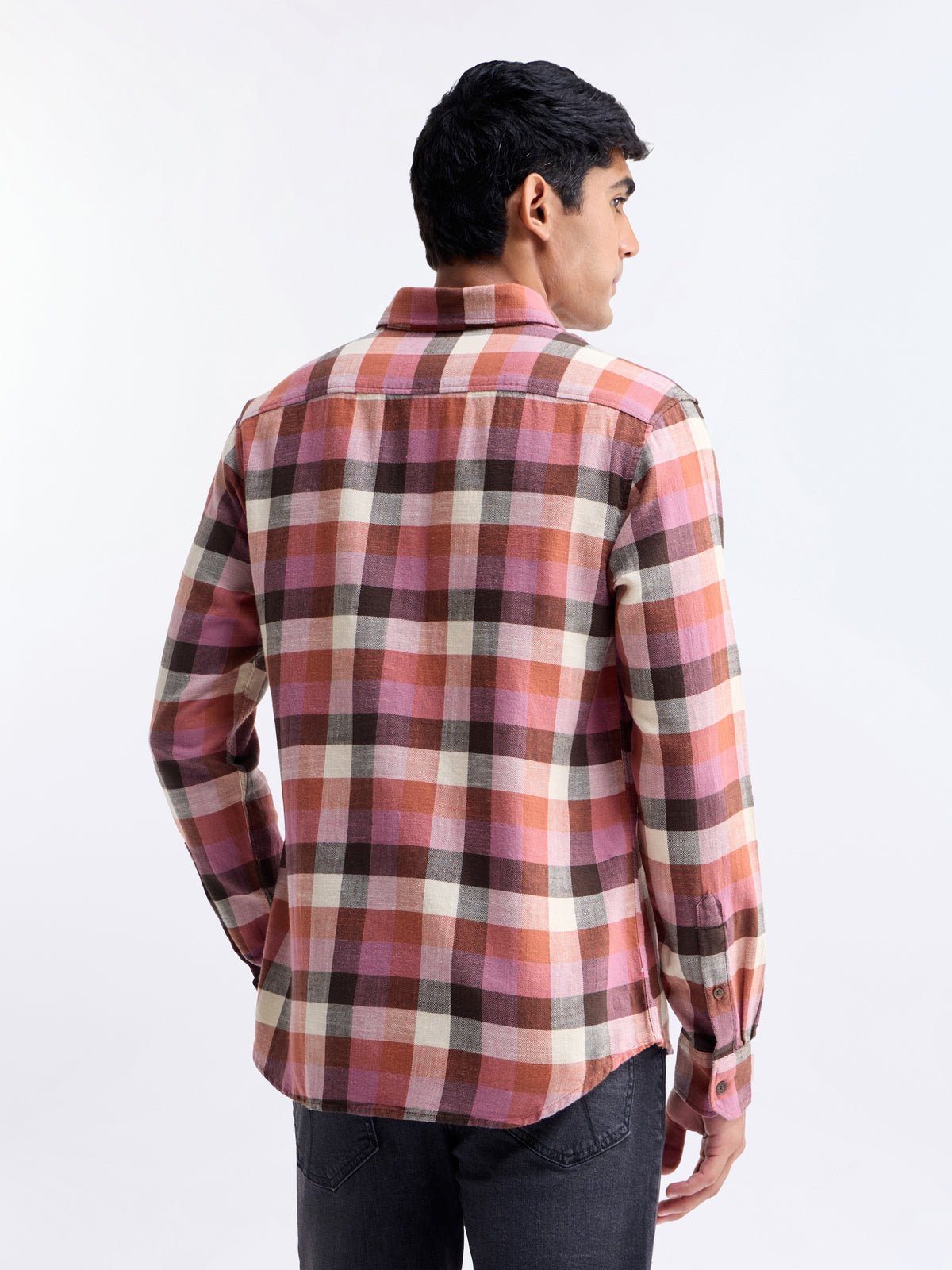 check Regular Fit Shirt - Choco t4option_0