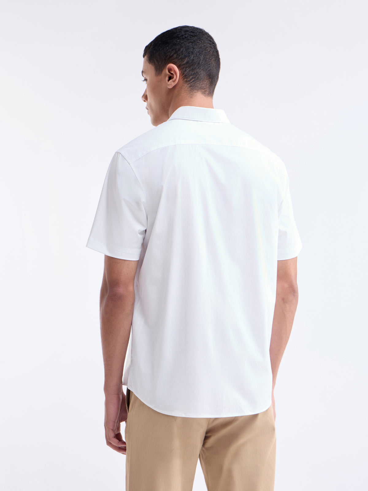 Solid Regular Fit Shirt - White t4option_4