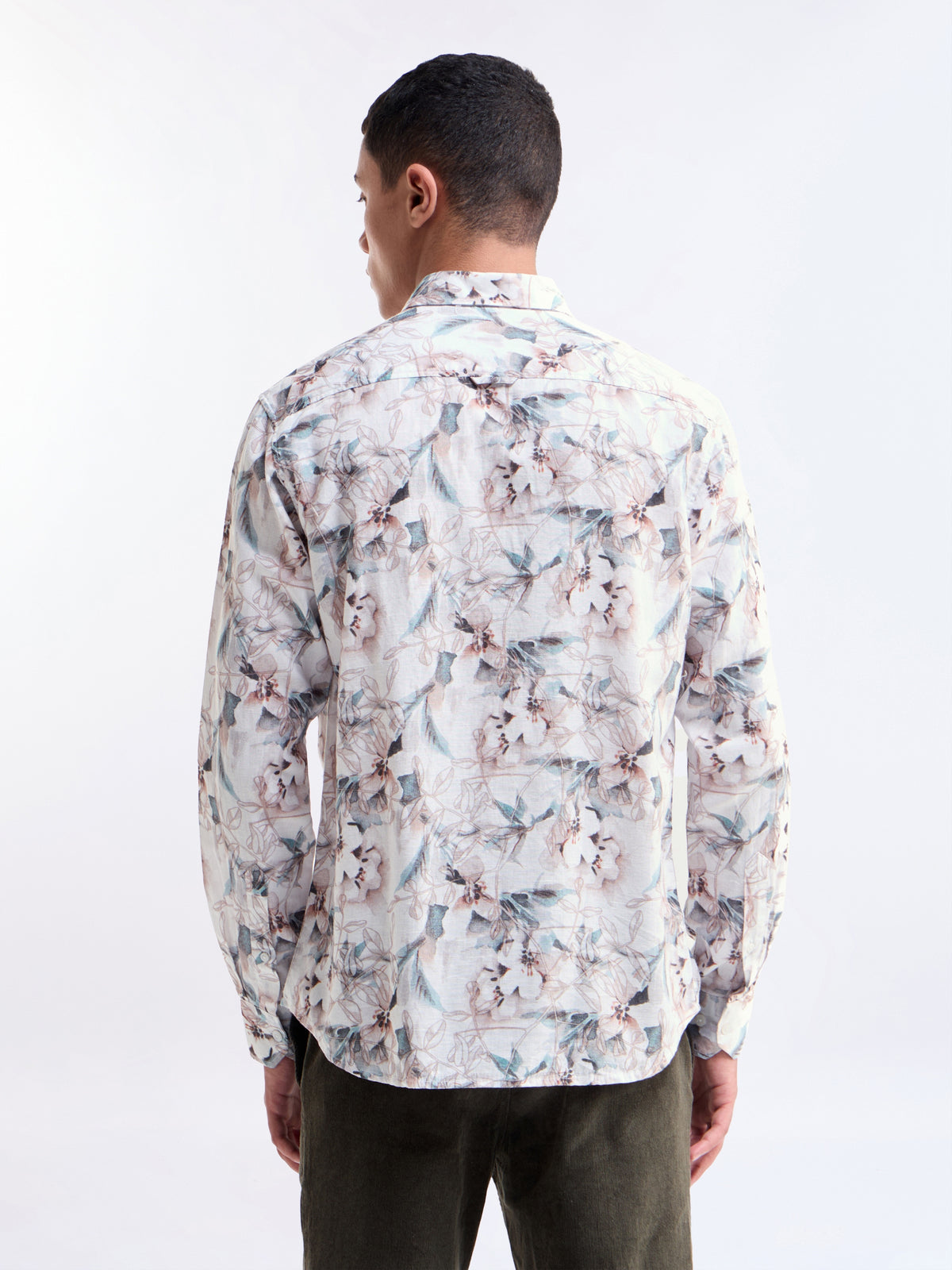 Dusty Pink Printed Regular Fit Shirt - Dusty Pink t4option_0