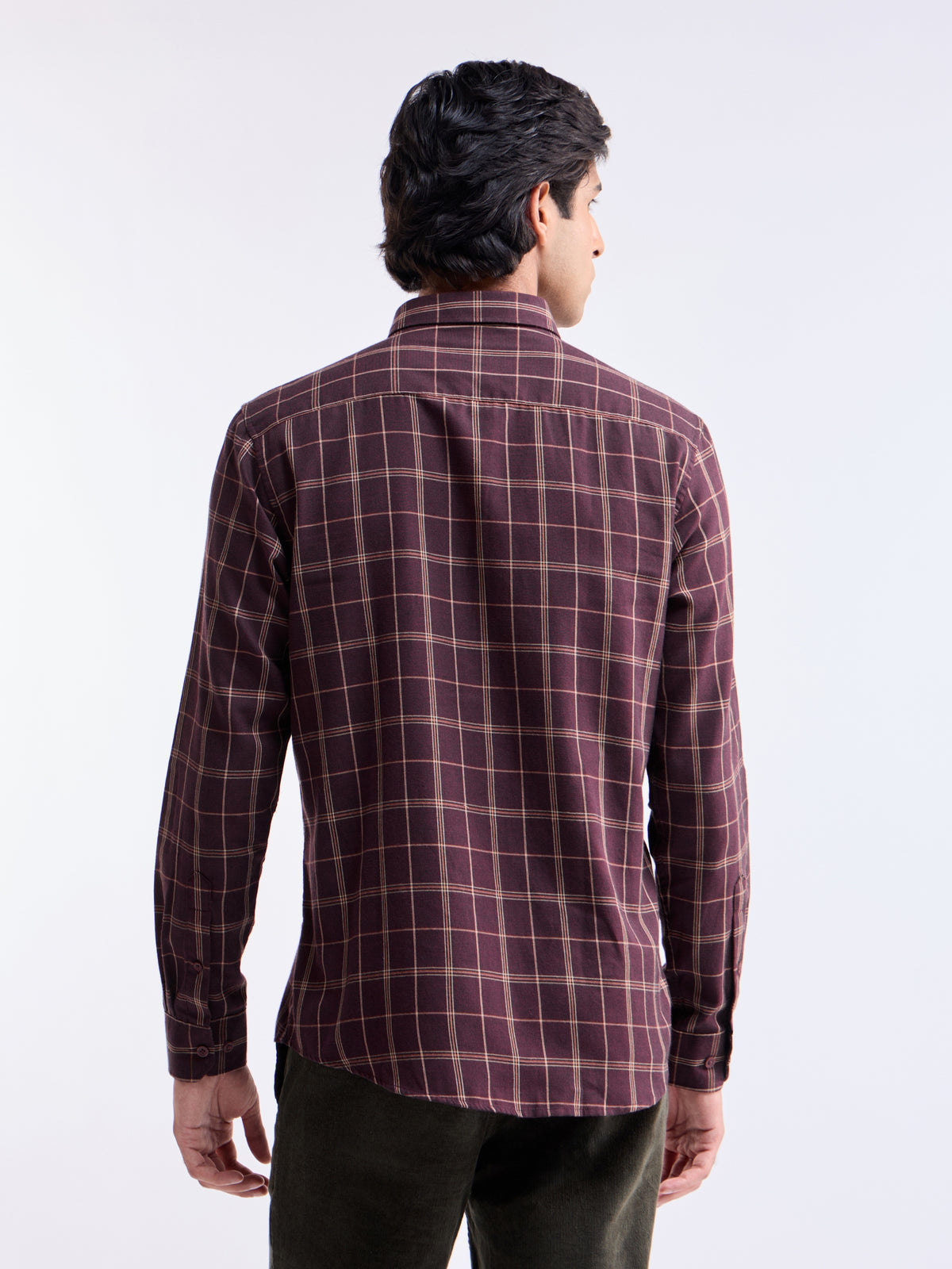 check Regular Fit Shirt - Purple t4option_1