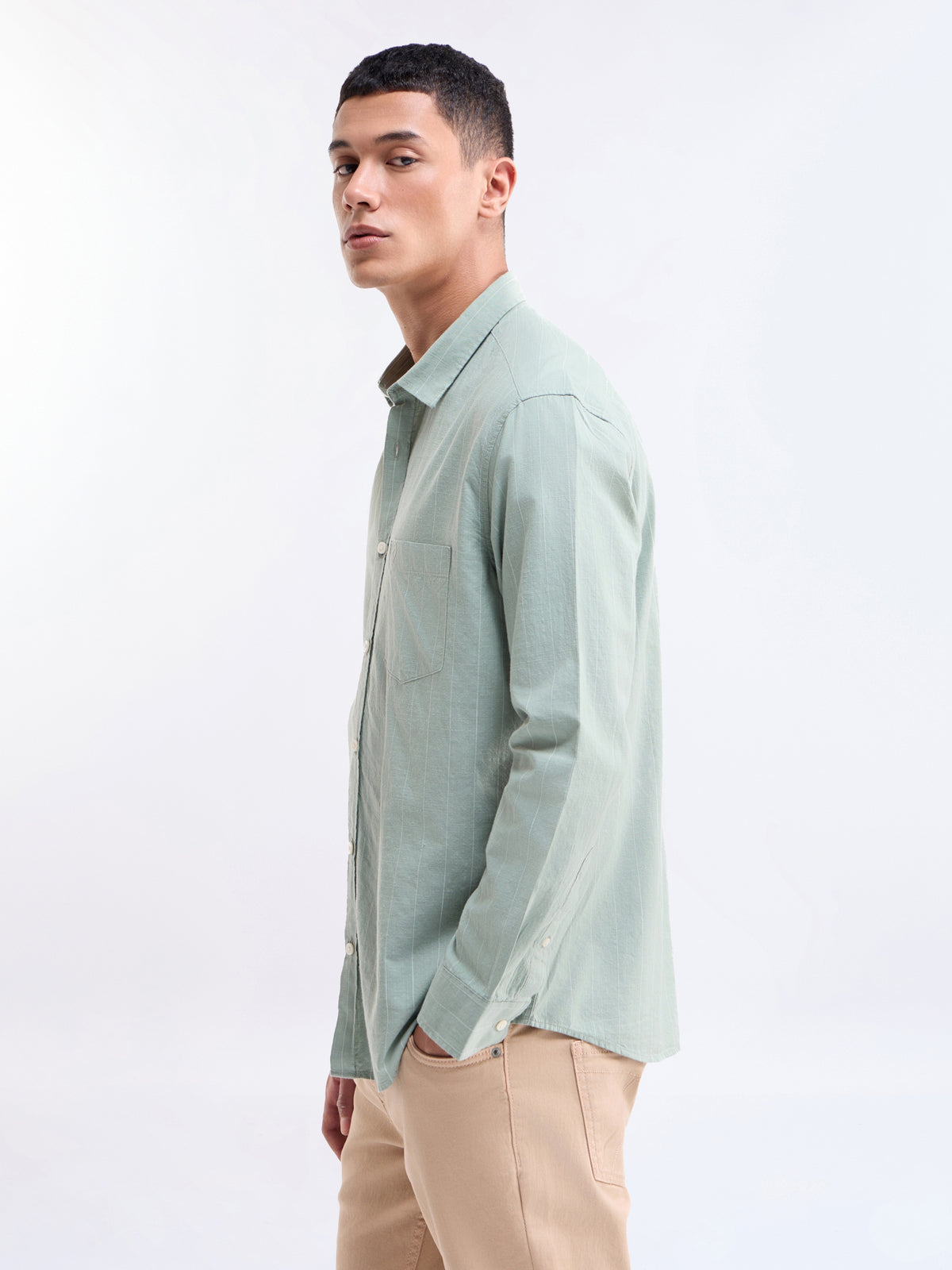 Striped Regular Fit Shirt - Sap t4option_2