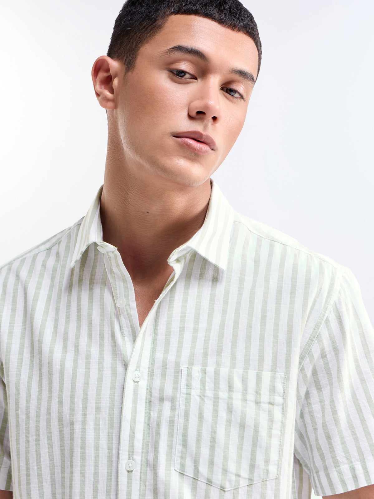 Striped Regular Fit Shirt - Sap t4option_1