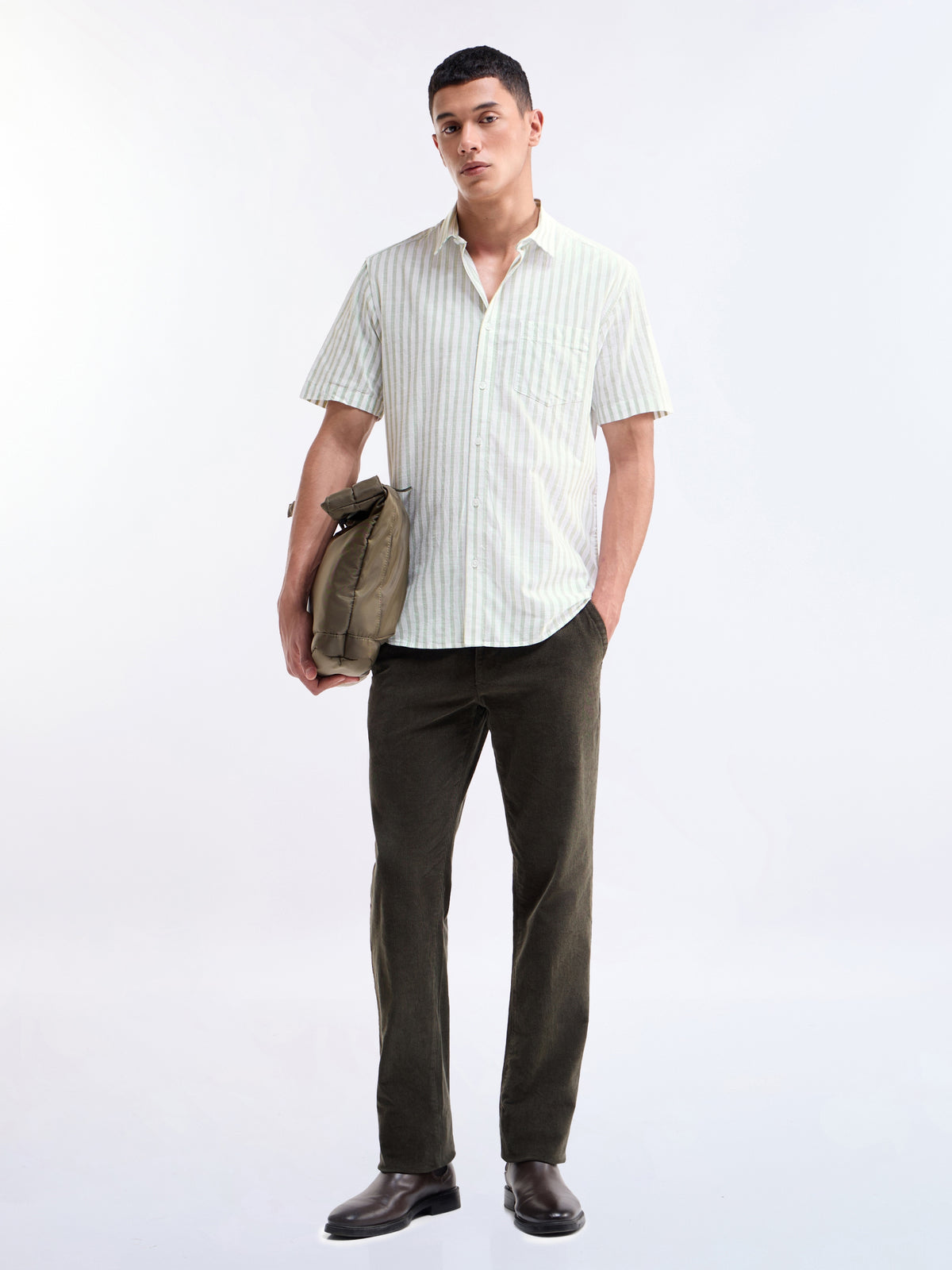 Striped Regular Fit Shirt - Sap t4option_1