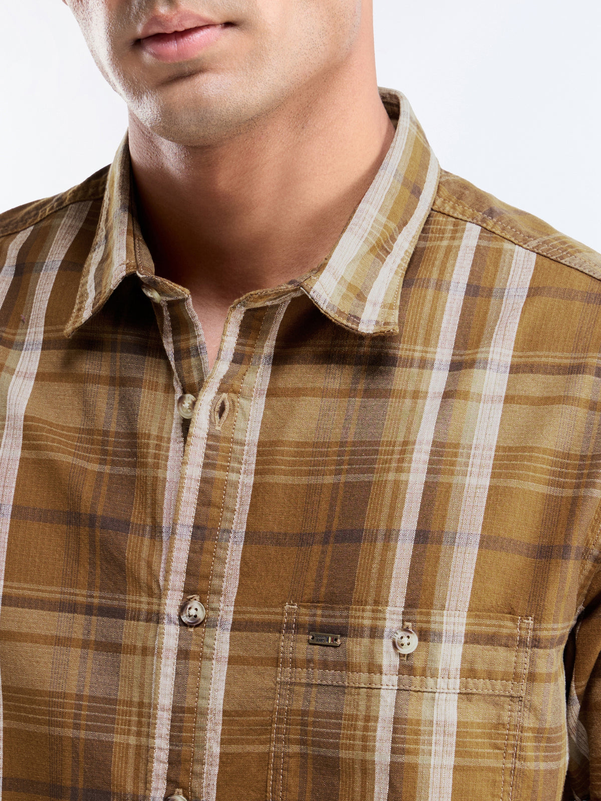 Amber check Regular Fit Shirt - Amber t4option_0
