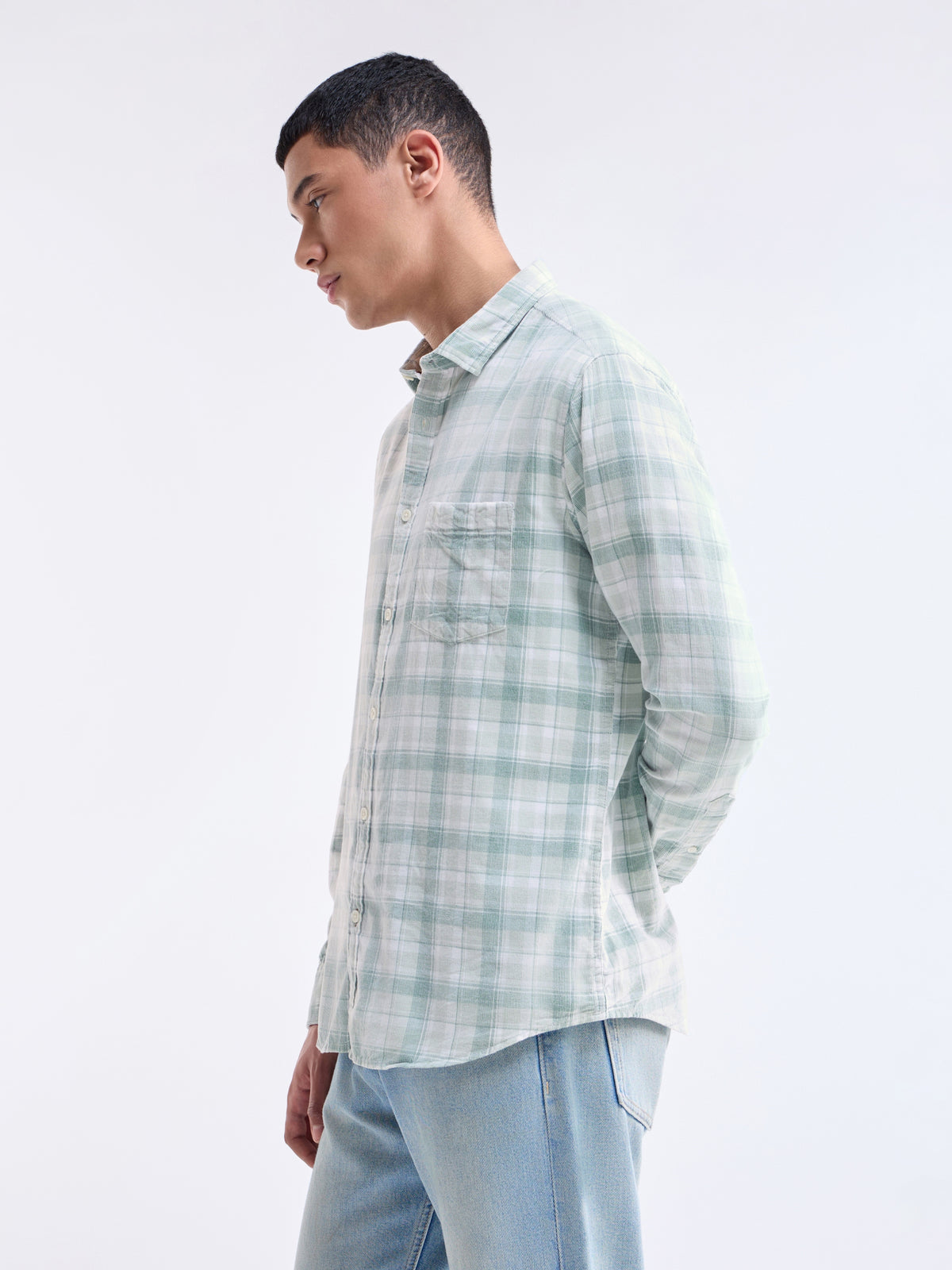 check Regular Fit Shirt - Sap t4option_1
