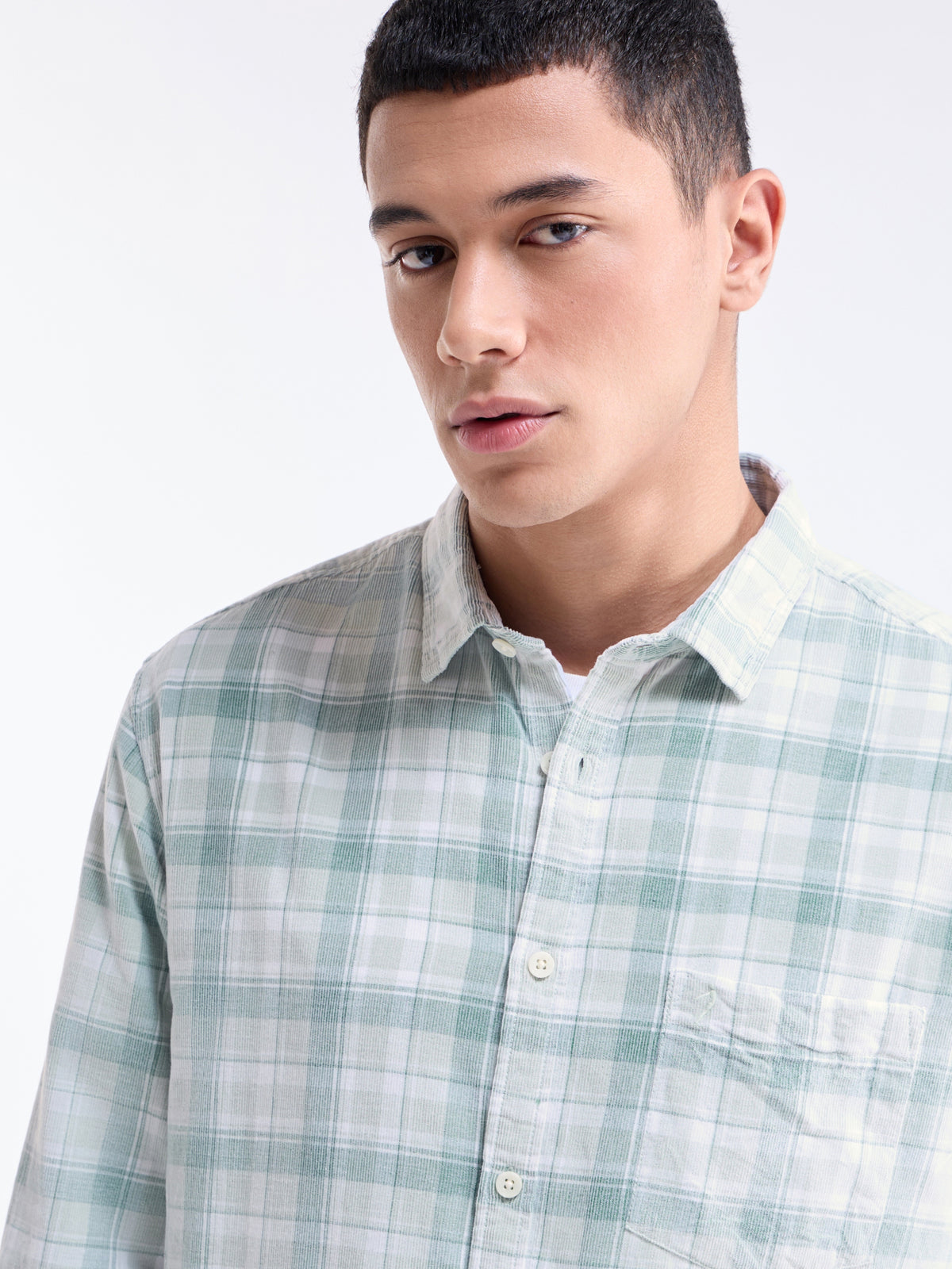 check Regular Fit Shirt - Sap t4option_1
