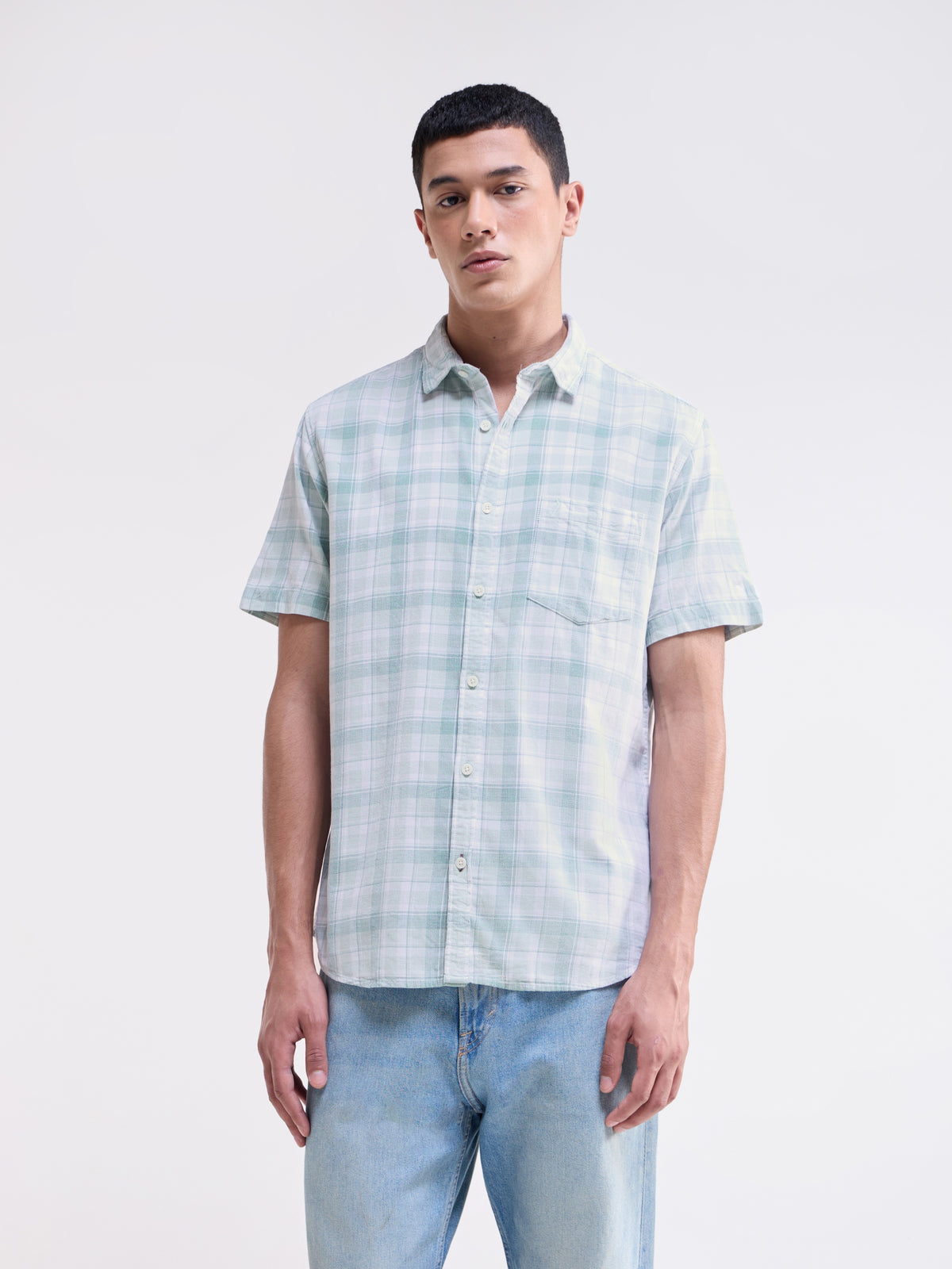 check Regular Fit Shirt - Sap t4option_0
