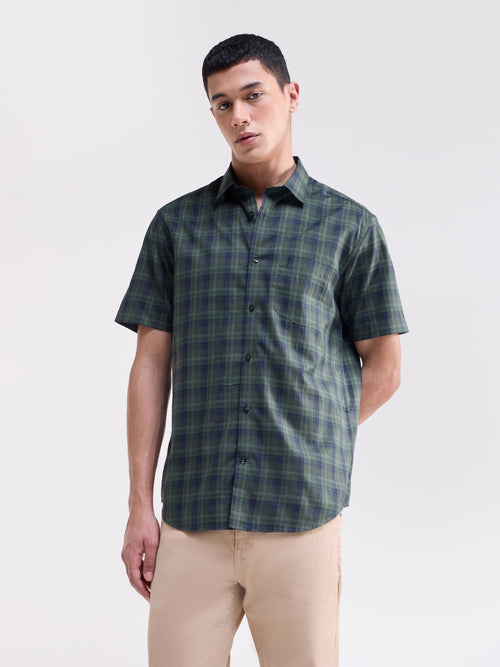 check Regular Fit Shirt - Pine t4option_0