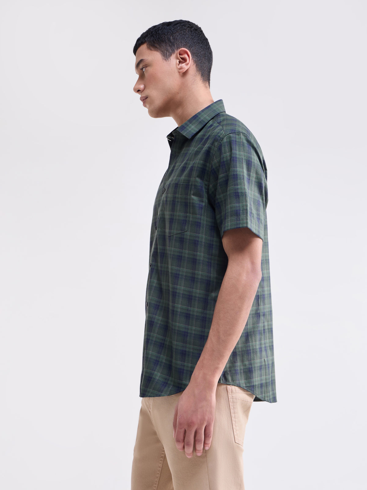 check Regular Fit Shirt - Pine t4option_0