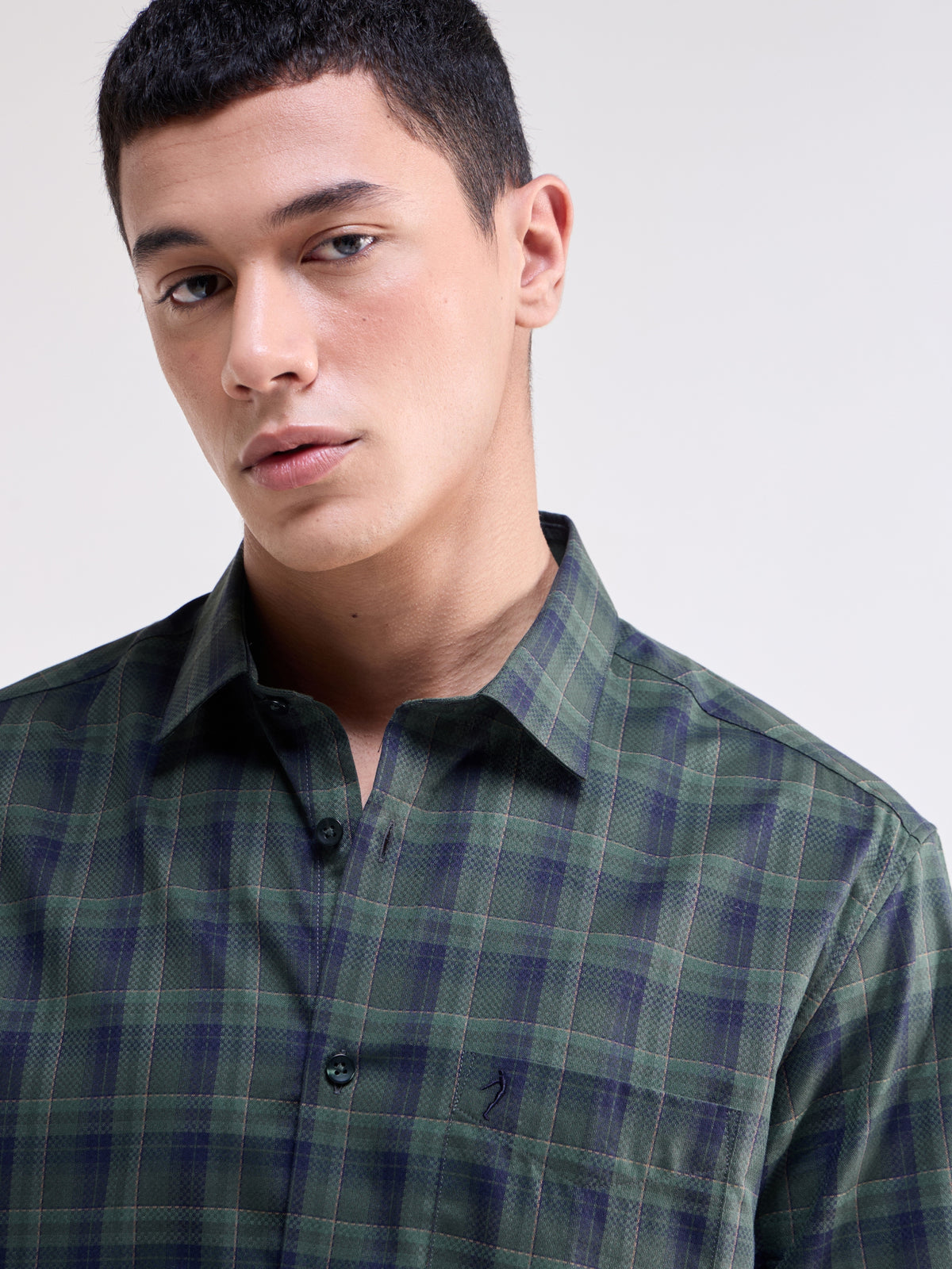 check Regular Fit Shirt - Pine t4option_0