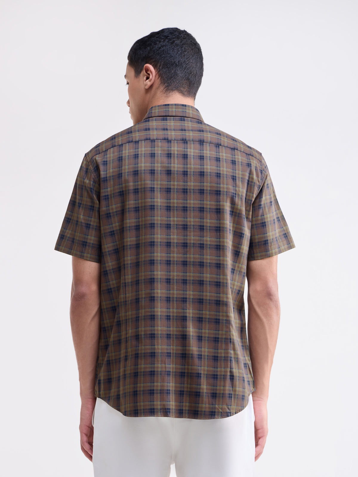 check Regular Fit Shirt - Tabacco t4option_1