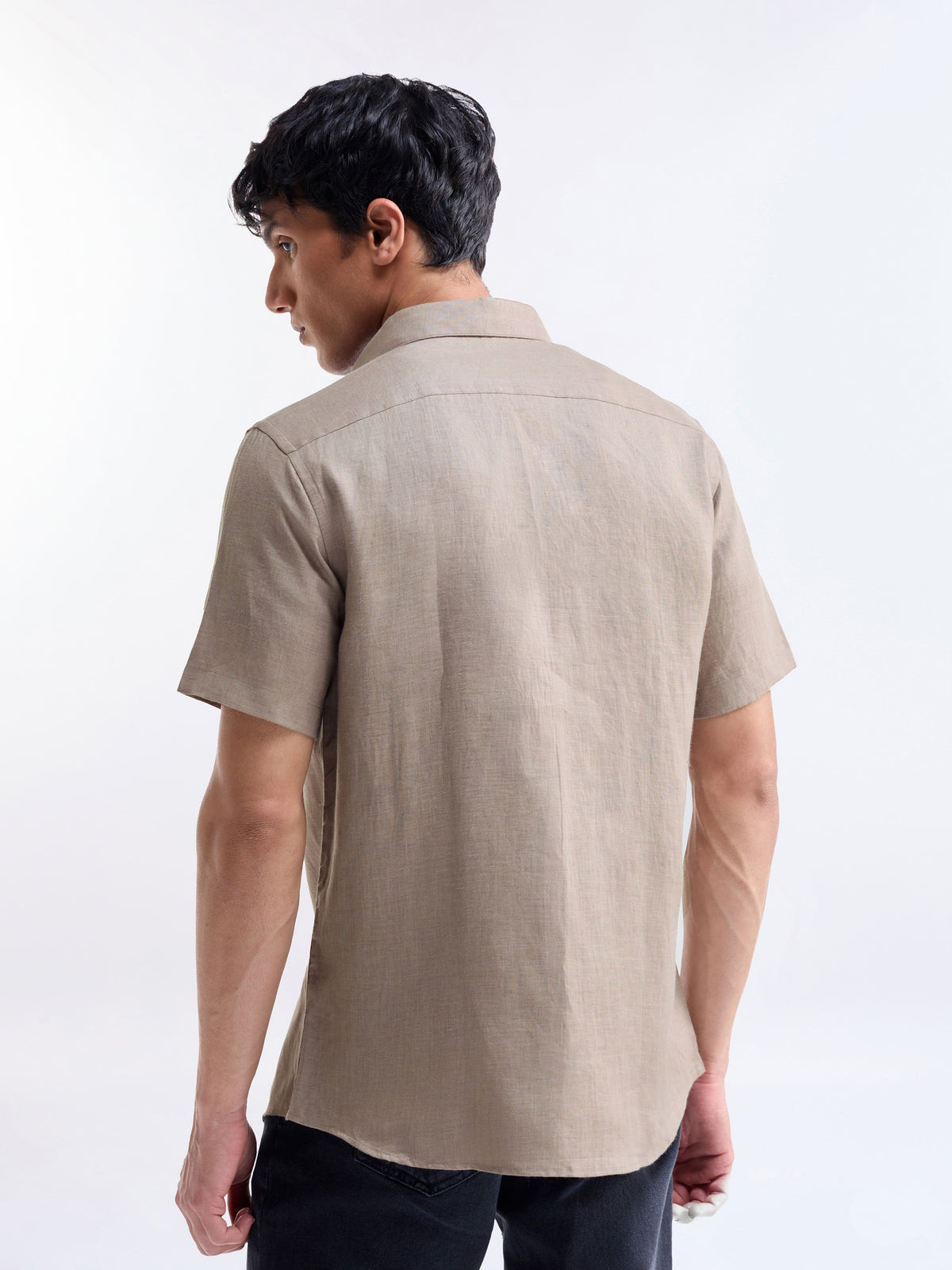 Solid Regular Fit Shirt - Grey t4option_4