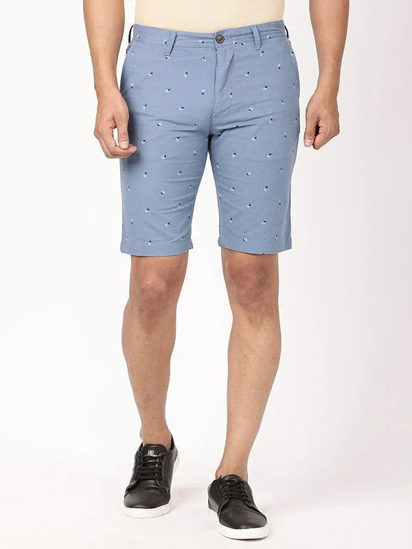 Men's Printed Cotton Shorts