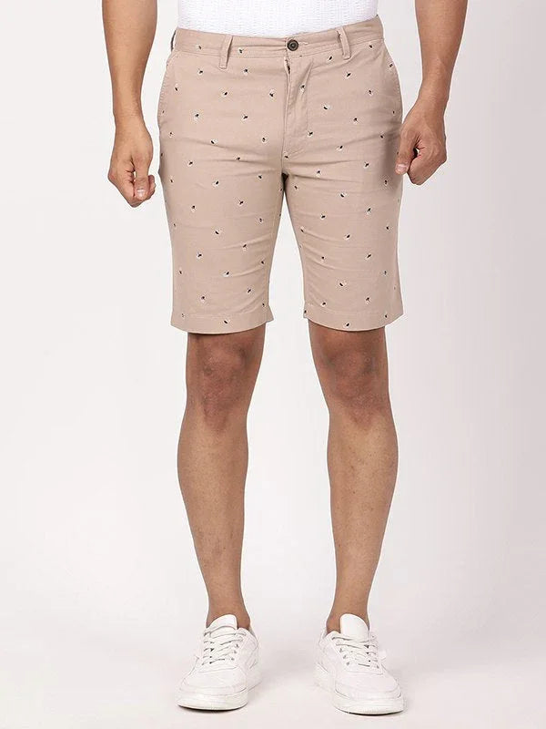 Men's Printed Cotton Shorts
