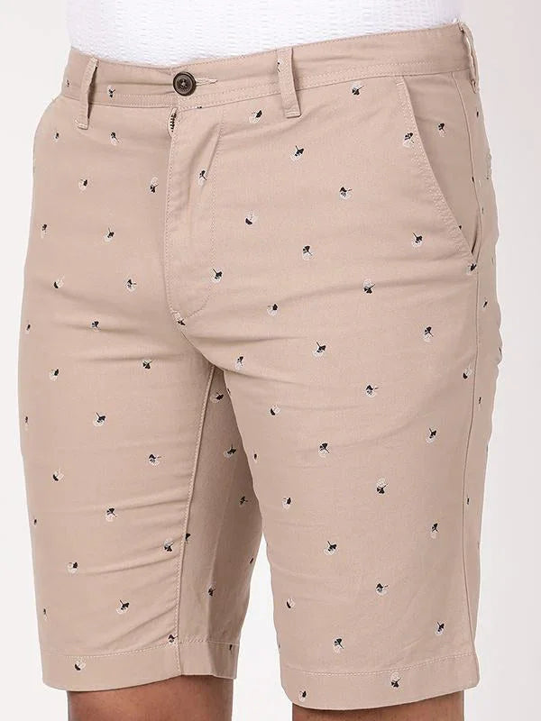 Men's Printed Cotton Shorts