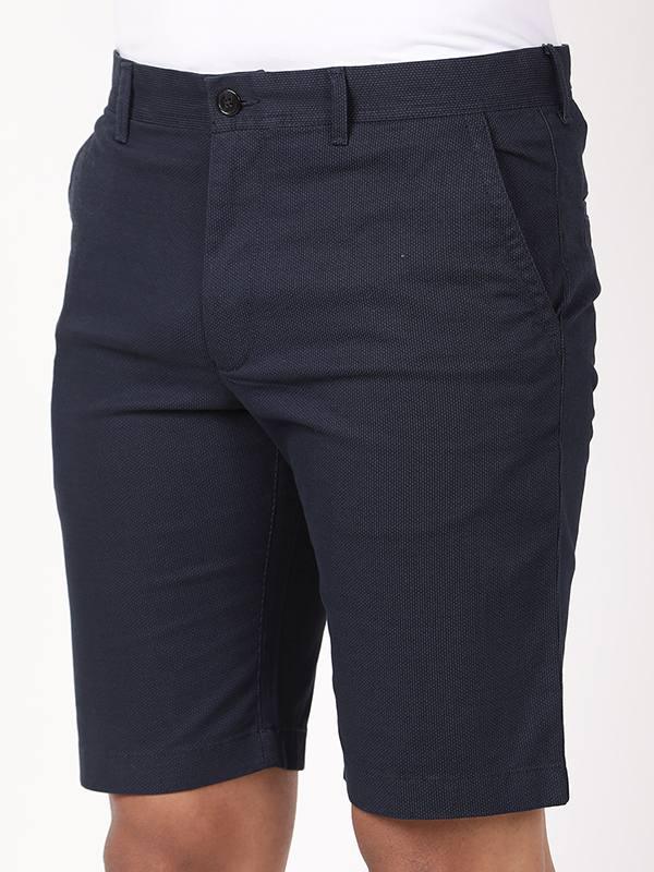 Men's Solid Cotton Stretch Shorts