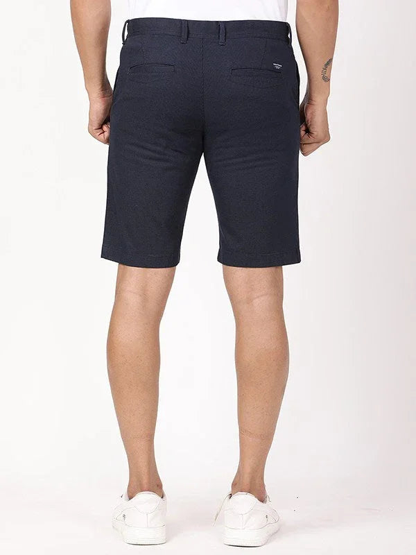 Men's Solid Cotton Stretch Shorts