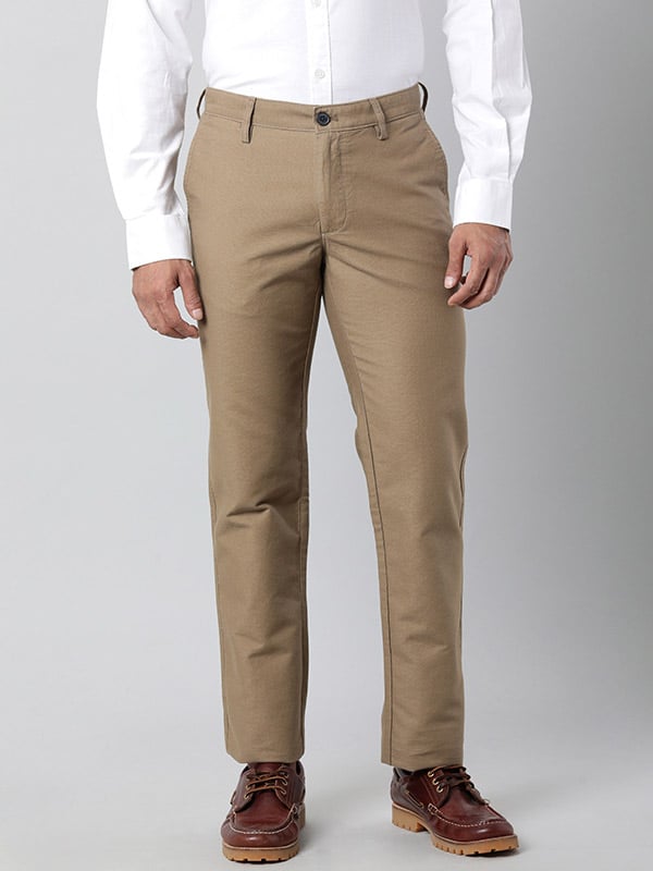 Buy INDIAN TERRAIN Mens Brooklyn Fit Casual Trousers | Shoppers Stop