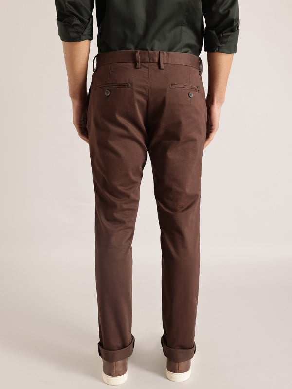 Indian Terrain Boys Casual Wear Solid Trousers | KNOCKOUT | Brown | 89729