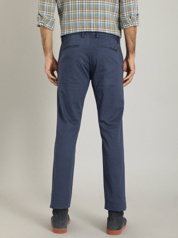 Men Brooklyn Fit Cotton Stretch Trouser – Indian Terrain