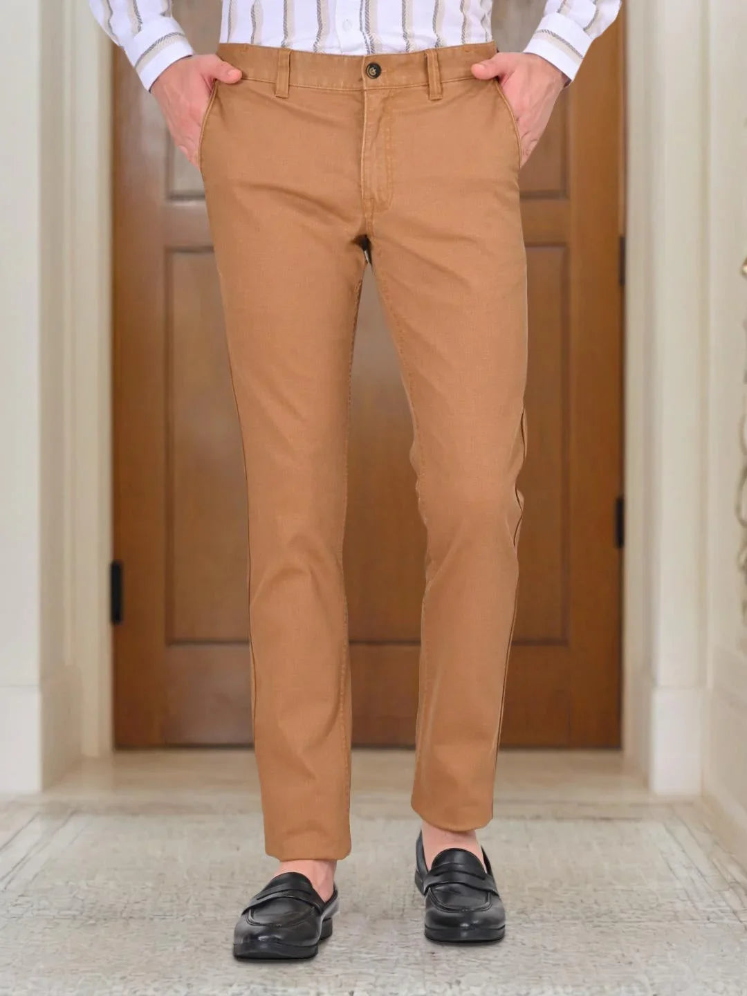 Men's Brooklyn Fit Cotton Trousers