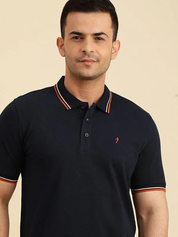 Men's Solid Polo T Shirt