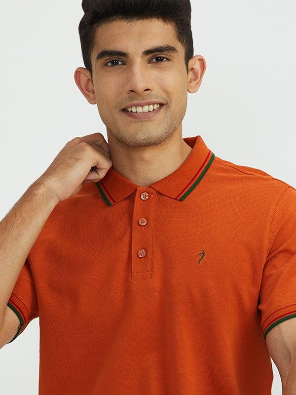 Men's Solid Polo T Shirt