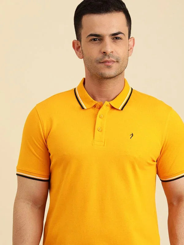 Men's Solid Polo T Shirt