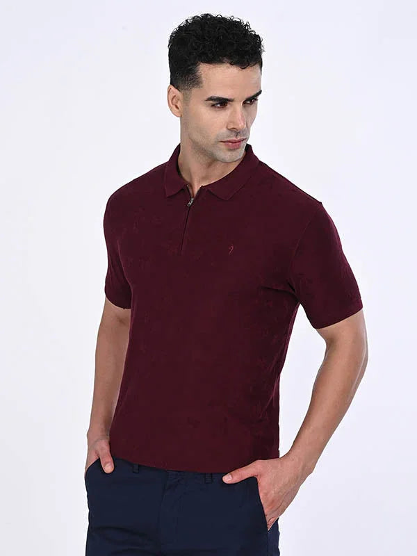 Men's Solid Polo T-Shirt