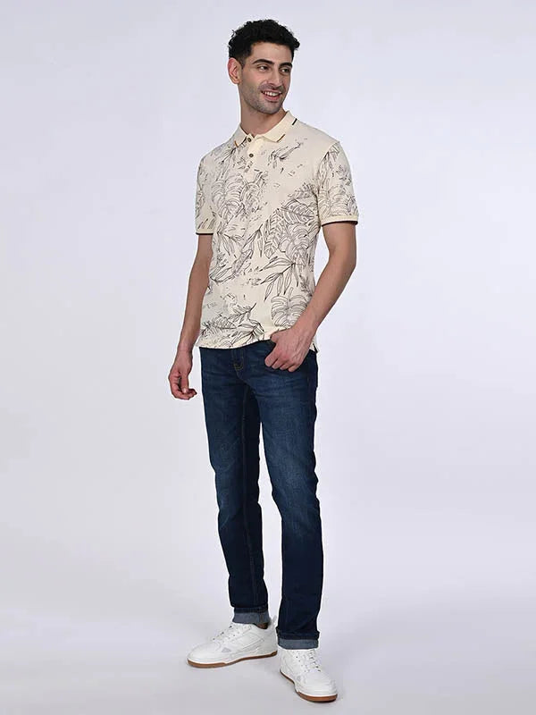 Men's Printed Polo T-Shirt