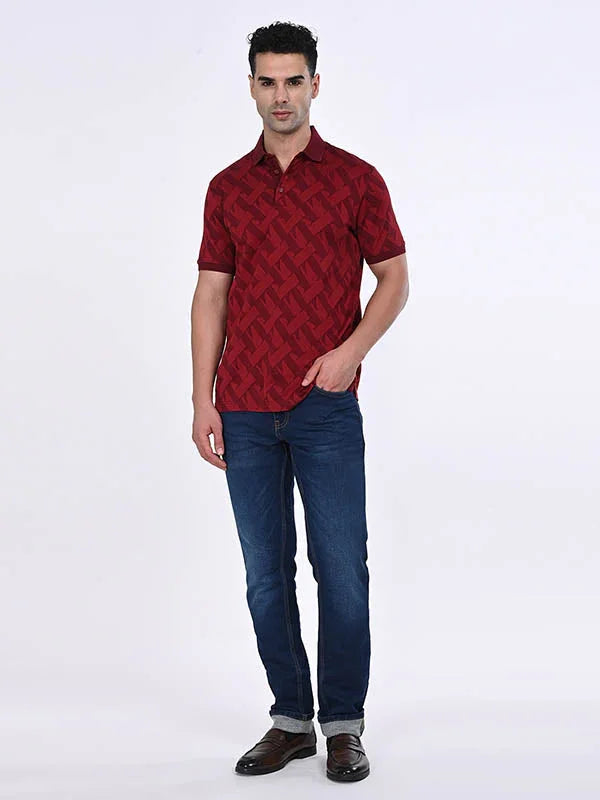 Men's Printed Polo T-Shirt Indian Terrain Fashions Limited