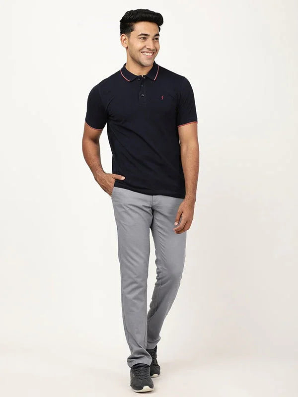 Men's Solid Polo T-Shirt