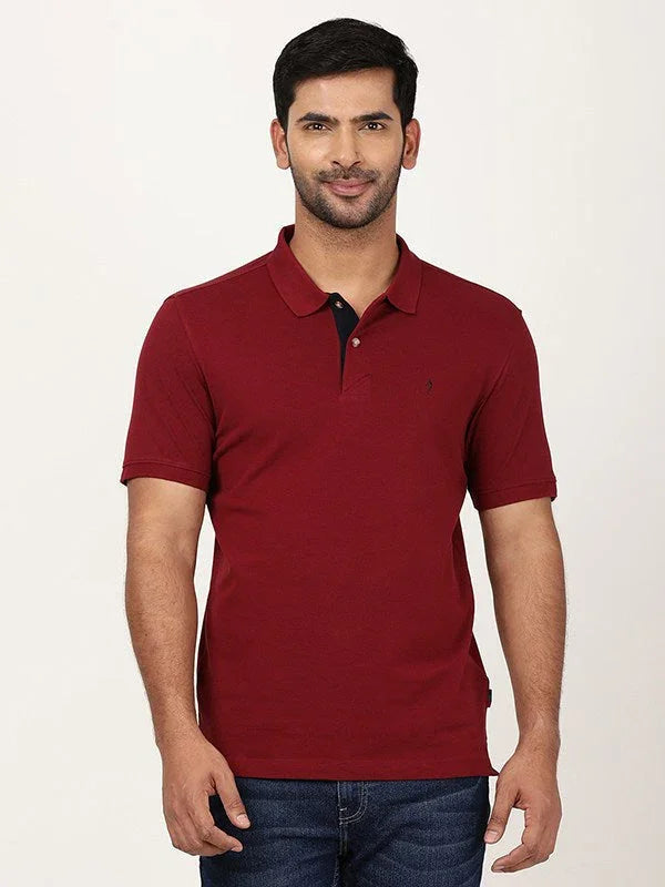 Men's Solid Polo T-Shirt