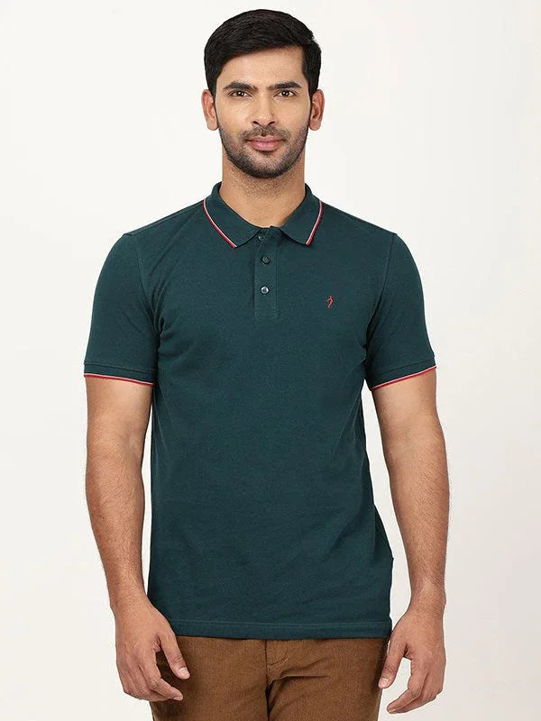 Men's Solid Polo T-Shirt
