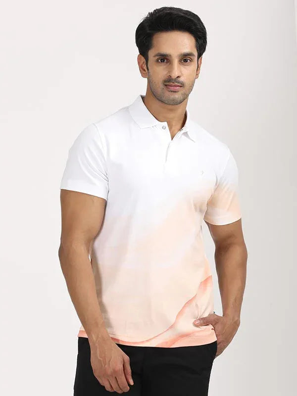 Men's Printed Polo T-Shirt