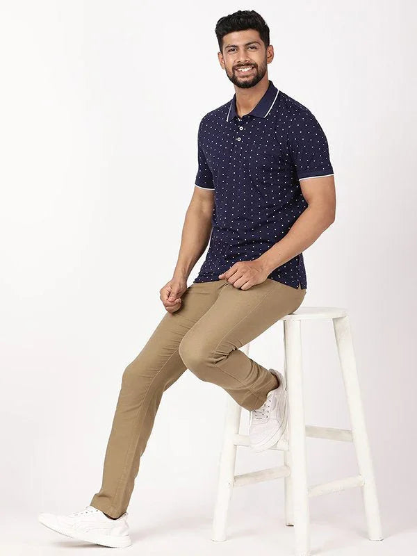 Men's Printed Polo T-Shirt Indian Terrain Fashions Limited