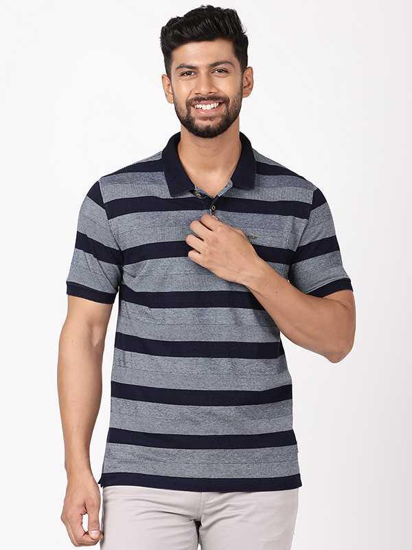 Men's Striped Polo T-Shirt
