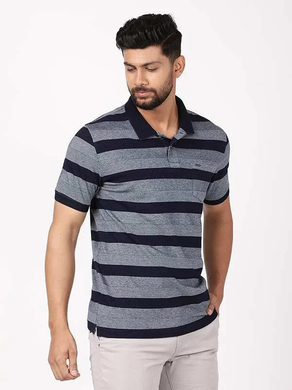 Men's Striped Polo T-Shirt