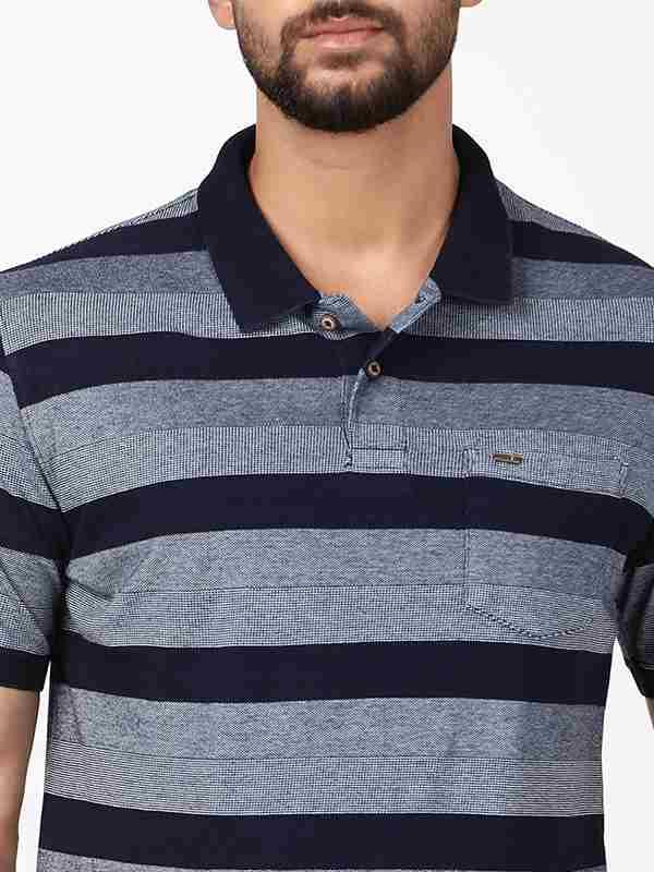 Men's Striped Polo T-Shirt